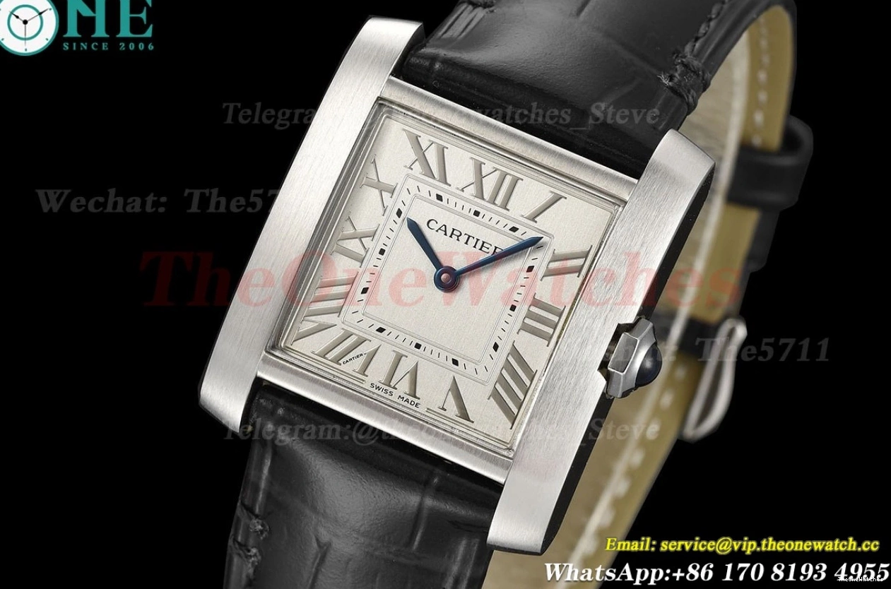 Silver Tank Black 8848F Française 27mm LE SS Dial Quartz 0107